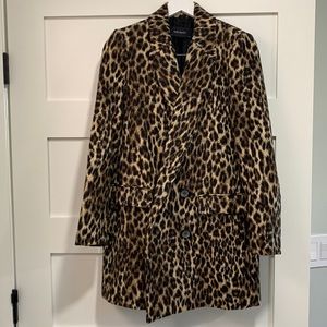 Zara Coat Jacket Leopard Size S